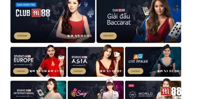 Đôi nét về sảnh casino trực tuyến tại M88 Đôi nét về sảnh casino trực tuyến tại M88
